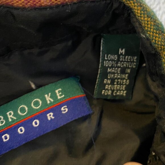 Claybrooke Outdoors Mens Long Sleeve Plaid Shirt M Multicolor Button-Up 100% Acr - Picture 5 of 10